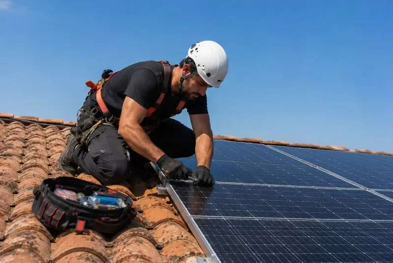 Maintenance et monitoring de panneaux solaires à Saint-Jean-de-Liversay